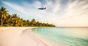 avion au dessus des plages de Nagua